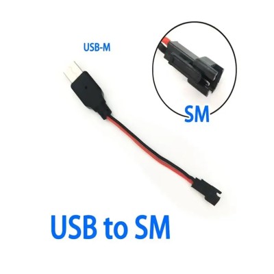 Cablu USB A tata la mufa 2pin SM mama 10cm CABLE-USBA/M-SM/F