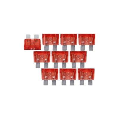 Set 10 sigurante 10A auto midi 19x13mm rosu BEZ4011-10-10