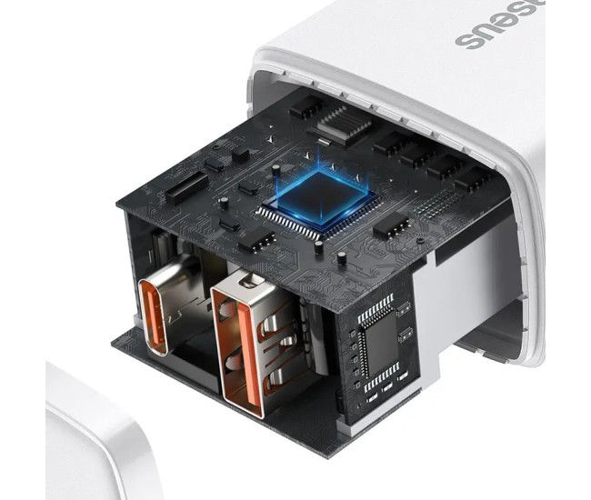 Incarcator retea 100-240V - 1x USB Type-C 1x USB QC 20W BASEUS CCXJ-B02 Incarcator retea 100-240V - 1x USB Type-C 1x USB QC 20W BASEUS CCXJ-B02