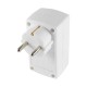 Triplu stecher distribuitor 2x Euro 1x Schuko 16A 3680W Home NV 131/WH Triplu stecher distribuitor 2x Euro 1x Schuko 16A 3680W Home NV 131/WH