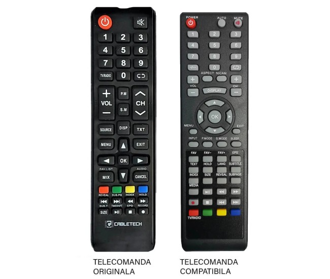 Telecomanda inlocuitoare compatibila TV CABLETECH (46-1)