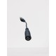 Adaptor alimentare cu cablu intrare mama 2.1x5.5 mm la mufa tata 4 pini rotunda Adaptor alimentare cu cablu intrare mama 2.1x5.5 mm la mufa tata 4 pini rotunda