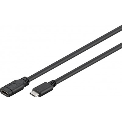 Cablu prelungitor 1m USB Type C 3.1 GENERATION 1 tata-mama 15W 5Gbit/s Goobay