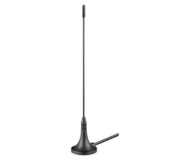 Mini antena magnetica pasiva DVB-T2 HD FM DAB Goobay 67090