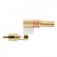 Mufa RCA aurita inel rosu tata cablu maxim 6mm Mufa RCA aurita inel rosu tata cablu maxim 6mm