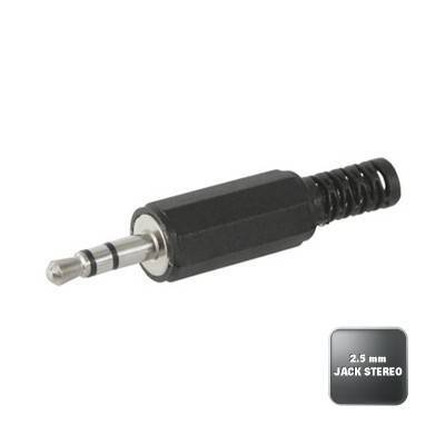 Mufa Jack 2.5 mm stereo tata cu protectie cablu Goobay Mufa Jack 2.5 mm stereo tata cu protectie cablu Goobay