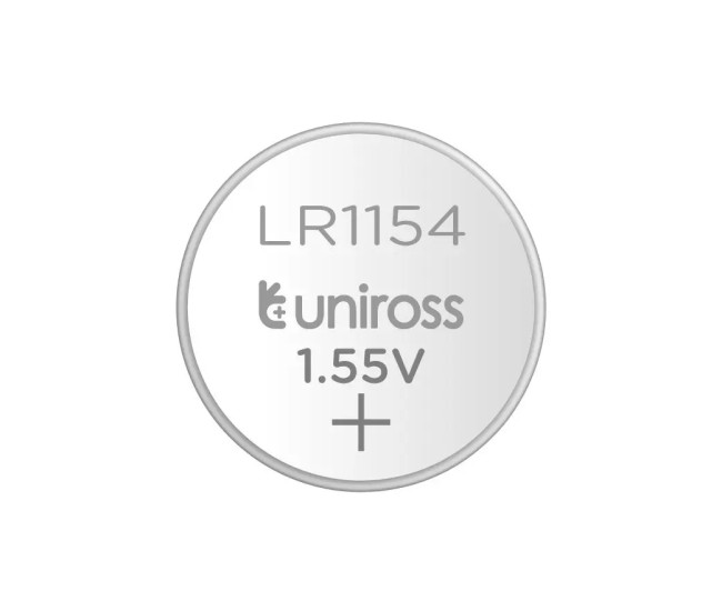 Set baterii buton alcaline Uniross AG13 /LR1154 /LR44 10buc/blister U10AG13ALKALINE