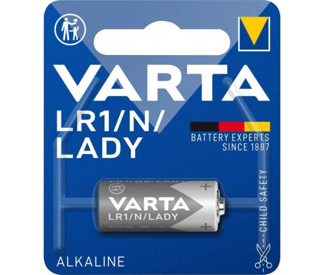 Baterie alcalina 1.5V LR1 N Lady Varta 30.2x12 mm Baterie alcalina 1.5V LR1 N Lady Varta 30.2x12 mm