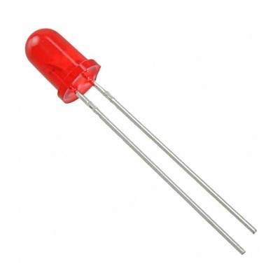 LED 5mm rosu 3-5V cu clipire parte frontala convex OPTOSUPPLY OSR5MP5A34A-6.8HZ