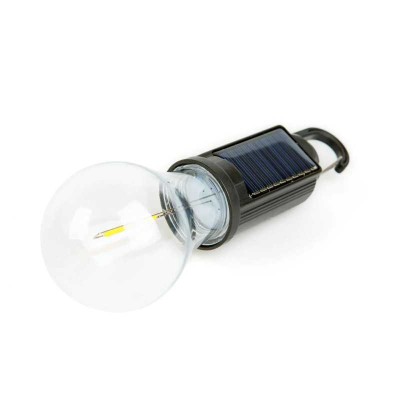 Lampa solara suspendata forma bec LED 5W 100lm +USB-C 400mAh PHENOM 18585