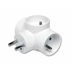 D.3805 Conector AC supply splitter Layout 2P+PE white 250VAC 16A PAWBOL