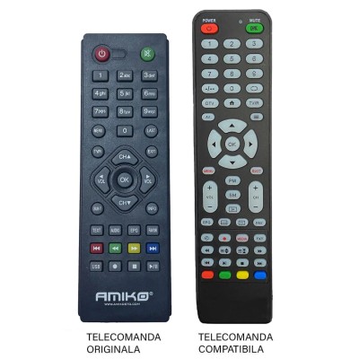 Telecomanda inlocuitoare compatibila pentru receptor Amiko T765 (676) Telecomanda inlocuitoare compatibila pentru receptor Amiko T765 (676)