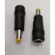 Mufa adaptoare alimentare DC 2.1x5.5 mm mama la 5.5x1.7 mm tata Mufa adaptoare alimentare DC 2.1x5.5 mm mama la 5.5x1.7 mm tata