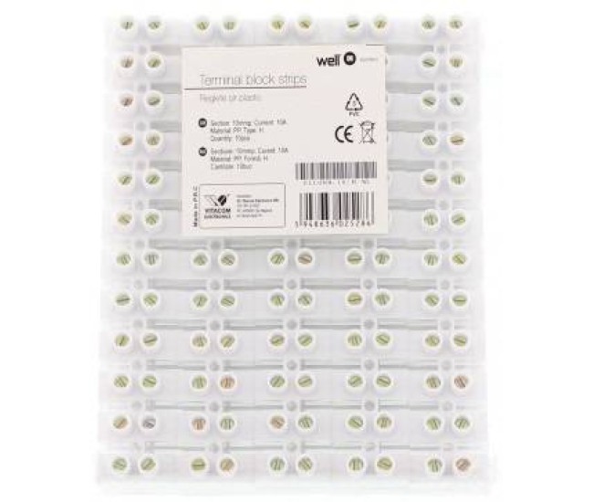 Reglete sir plastic 10mmp 10A forma H 12buc Well Reglete sir plastic 10mmp 10A forma H 12buc Well