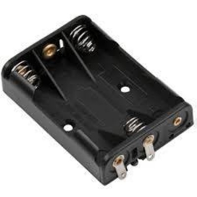 Suport baterie 3x AAA cu contacte pentru lipire Suport baterie 3x AAA cu contacte pentru lipire