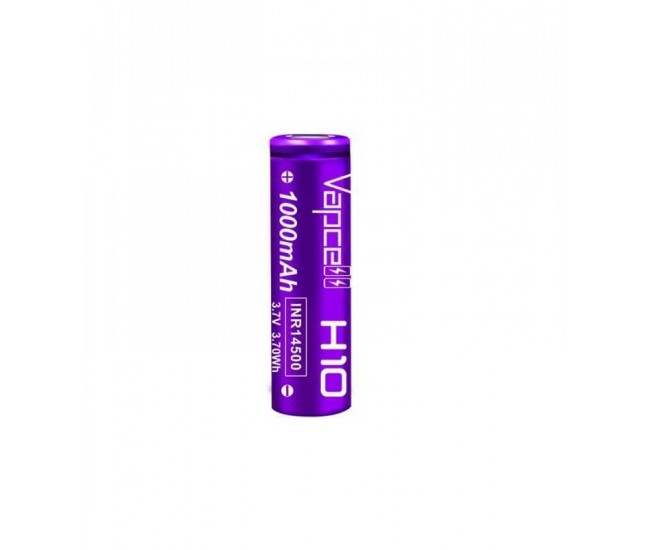 Acumulator 14500 li-ion 3.7V 1000mAh 10A VAPCELL INR14500 H10 Acumulator 14500 li-ion 3.7V 1000mAh 10A VAPCELL INR14500 H10