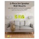 Set suport difuzor de perete Modern Sonos Era 300 Flex alb Goobay 71984 Set suport difuzor de perete Modern Sonos Era 300 Flex alb Goobay 71984