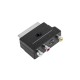 Adaptor EUROSCART tata - 3x RCA mama + SVHS mama + comutator in/out ZLA0352 Adaptor EUROSCART tata - 3x RCA mama + SVHS mama + comutator in/out ZLA0352