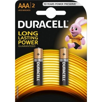 Baterii alcaline AAA R03 DURACELL BASIC 2buc/blister Baterii alcaline AAA R03 DURACELL BASIC 2buc/blister
