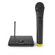 Microfon wireless Nedis 1 canal cu autonomie receptor 5 ore negru Microfon wireless Nedis 1 canal cu autonomie receptor 5 ore negru