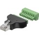 Adaptor bloc terminal cu 8 pini tip regleta surub la RJ45 tata 8P8C Goobay 76736 Adaptor bloc terminal cu 8 pini tip regleta surub la RJ45 tata 8P8C Goobay 76736