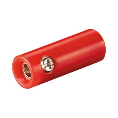 Mufa banana mama 4mm din plastic rosu Goobay Mufa banana mama 4mm din plastic rosu Goobay