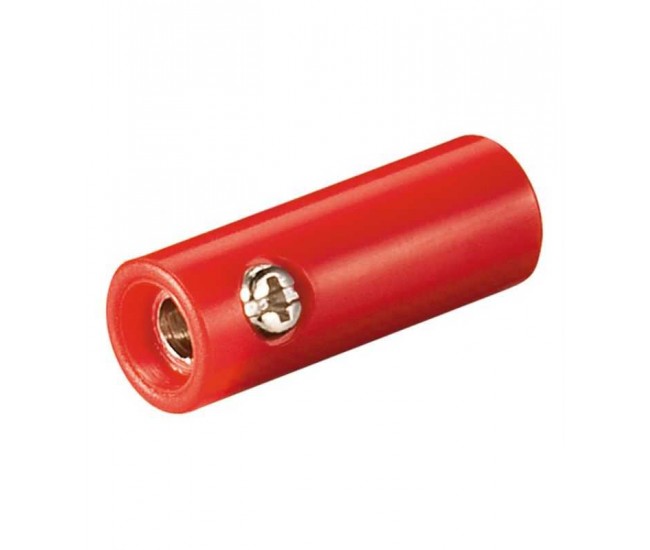 Mufa banana mama 4mm din plastic rosu Goobay Mufa banana mama 4mm din plastic rosu Goobay