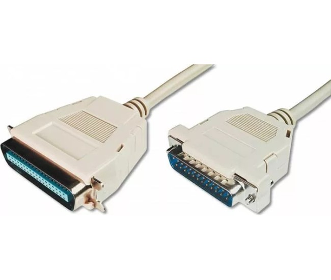 Cablu imprimanta PARALEL la CENTRONIX 1.5m crem