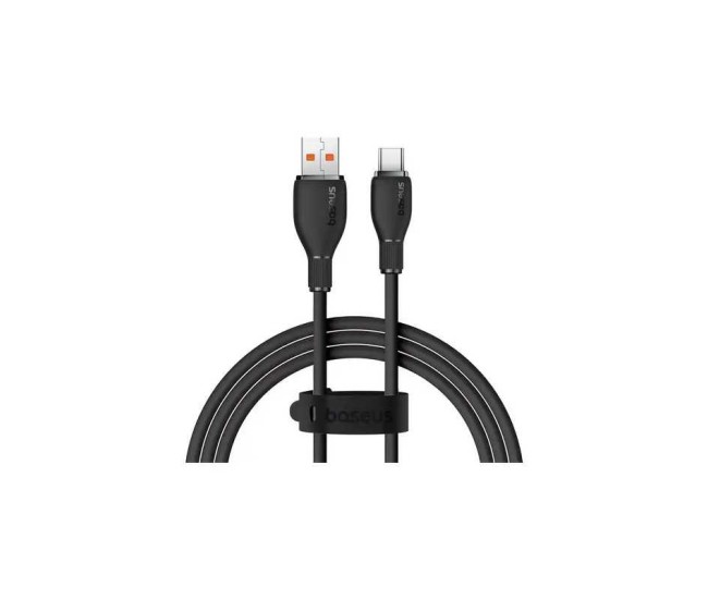 Cablu alimentare si date Baseus P10355703111-00 Pudding Fast Charging /Data USB la USB Type-C 100W 1.2m negru Cablu alimentare si date Baseus P10355703111-00 Pudding Fast Charging /Data USB la USB Type-C 100W 1.2m negru