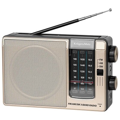Radio portabil analog AM /FM /SW 3W 205x63.2x130mm Kruger&atz KM0830 Radio portabil analog AM /FM /SW 3W 205x63.2x130mm Kruger&atz KM0830