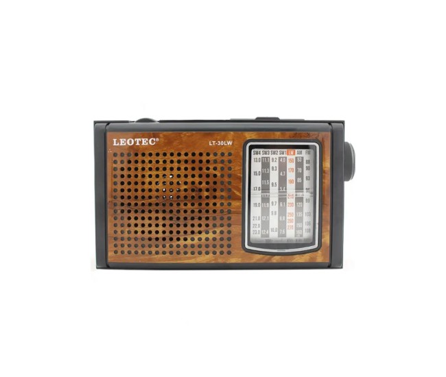 Radio portabil 7 benzi Retro elegant aspect lemn LEOTEC LT-33LW (691)