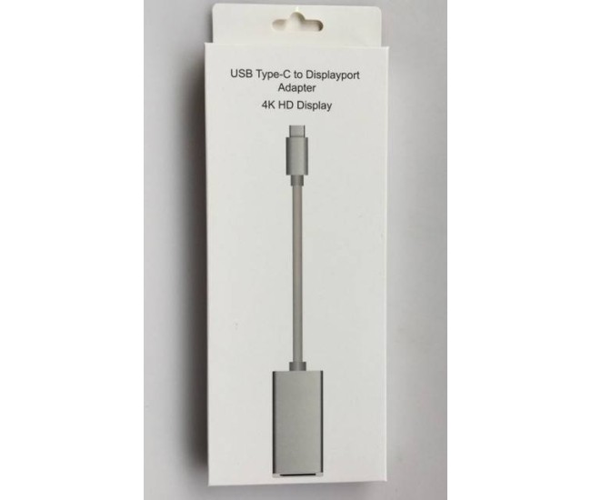 Cablu adaptor USB Type C la Displayport mama 4K 2K Plug&Play Cablu adaptor USB Type C la Displayport mama 4K 2K Plug&Play