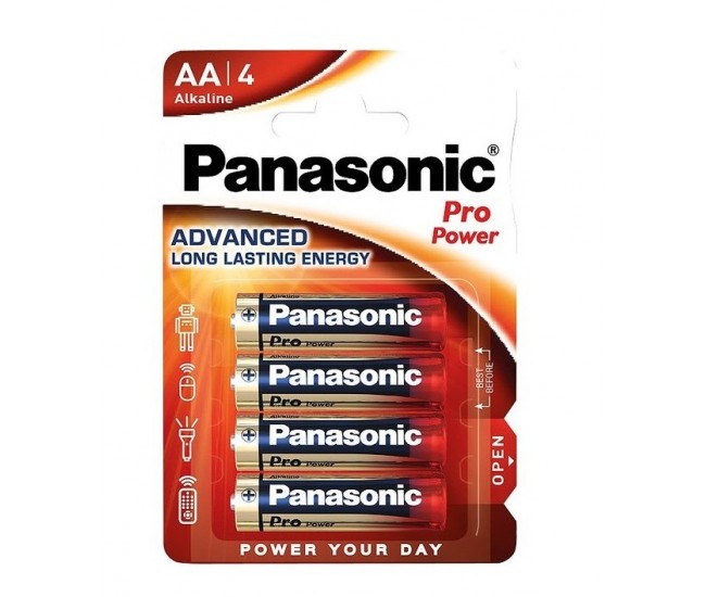 Panasonic baterii alcaline AA (LR6) Pro Power 4buc LR6PPG/4BP Panasonic baterii alcaline AA (LR6) Pro Power 4buc LR6PPG/4BP