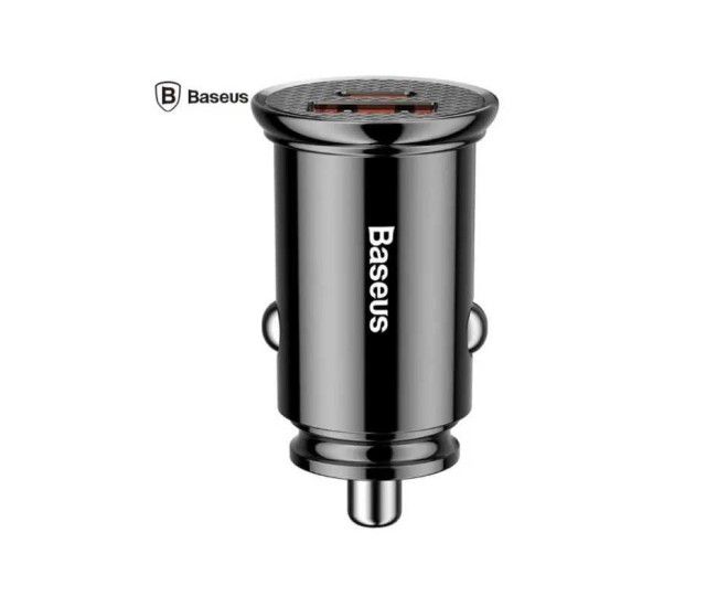 Incarcator bricheta auto 30W Baseus CCALL-YS01 Circular Plastic PPS 1x USB 4.5V /5A 1x USB Type-C 5V /3A negru Incarcator bricheta auto 30W Baseus CCALL-YS01 Circular Plastic PPS 1x USB 4.5V /5A 1x USB Type-C 5V /3A negru