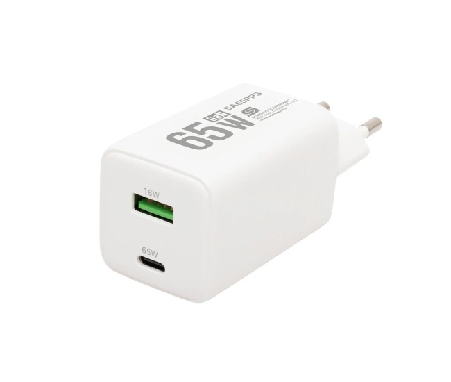 Incarcator retea rapid 65W USB-C 45W + USB 18W QC PD PPS SAL SA65PPS