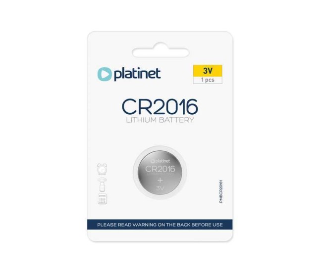 Baterie CR2016 3V blister 1BUC PLATINET PMBCR20161 Baterie CR2016 3V blister 1BUC PLATINET PMBCR20161