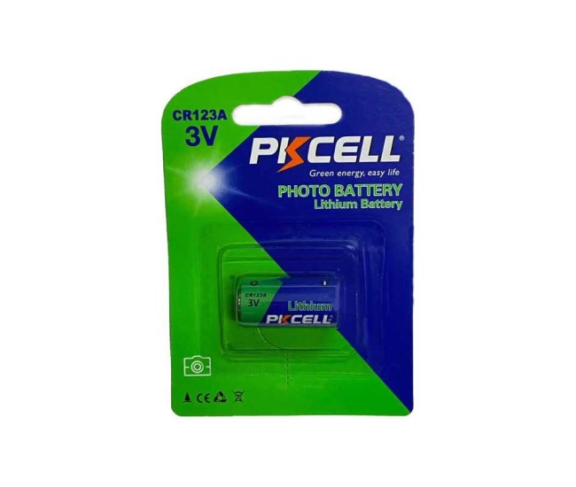 Baterie PKCELL CR123A 3V Lithium 1500mAh (614) Baterie PKCELL CR123A 3V Lithium 1500mAh (614)