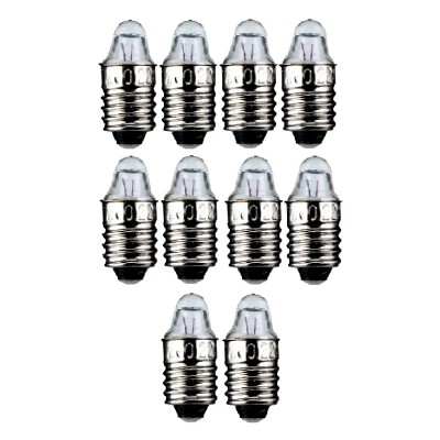 Set 10 becuri 2.2V 0.25A lentila lupa dulie cu filet E10 Goobay 9331-10