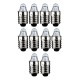 Set 10 becuri 2.2V 0.25A lentila lupa dulie cu filet E10 Goobay 9331-10