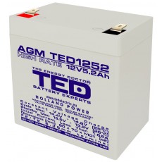 Acumulator 12V 5.2Ah High Rate VRLA AGM Battery TED1252HRF2