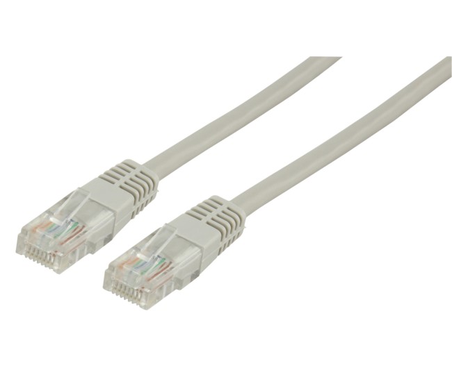 Cablu de retea UTP Well Cat5e patch cord RJ45 5m gri UTP-0008-5GY-WL