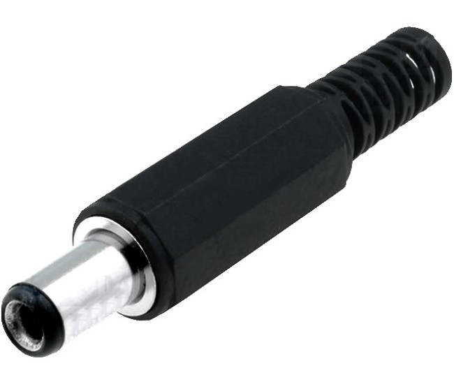 Mufa alimentare DC tata 5.5x2.1 mm 9mm pe cablu PC-2.1/5.5