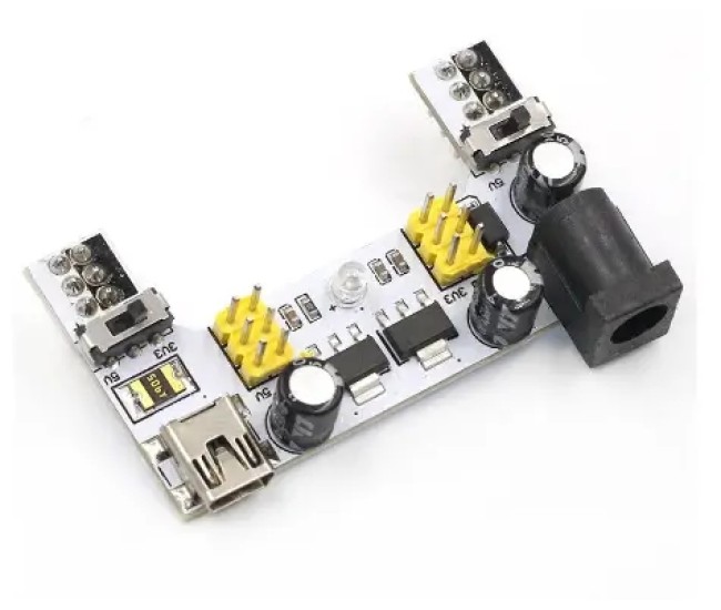 Modul sursa de alimentare mini USB /3.3V - 5V pentru breadboard BB 830 Modul sursa de alimentare mini USB /3.3V - 5V pentru breadboard BB 830