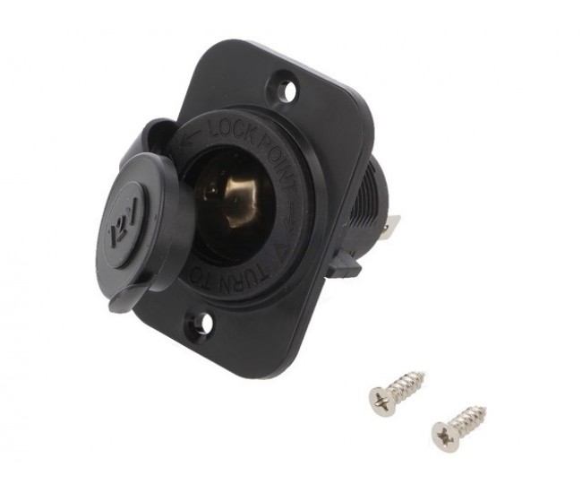 Priza panou soclu bricheta auto x1 12V DC 20A SCI A13-142AP-BB3 Priza panou soclu bricheta auto x1 12V DC 20A SCI A13-142AP-BB3