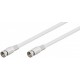 Cablu antena satelit F tata - F tata 2.5m alb Goobay Cablu antena satelit F tata - F tata 2.5m alb Goobay