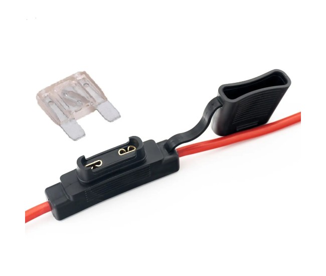 Suport siguranta auto MAXI 30x34mm etans cu cablu 30cm cupru 6mm max 40A 1buc Carguard USC010