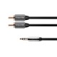 Cablu Jack 3.5 mm la 2x RCA 1m Profesional Kruger&Matz Cablu Jack 3.5 mm la 2x RCA 1m Profesional Kruger&Matz