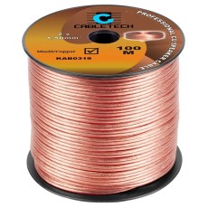 Cablu difuzor 10m 1.5mm x2 cupru transparent Cabletech KAB0319-10