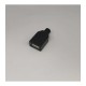 Mufa USB (2.0) TIP A mama pe cablu carcasa plastic negru Mufa USB (2.0) TIP A mama pe cablu carcasa plastic negru
