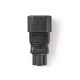 Conector alimentare IEC320-C14 tata - IEC320-C5 mama VALUELINE Conector alimentare IEC320-C14 tata - IEC320-C5 mama VALUELINE